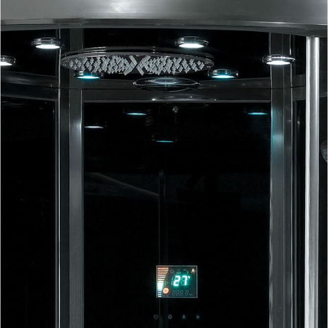 Platinum Showers In Stock Platinum DA333F8 2 Person Walk-In Steam Shower with Jetted Tub