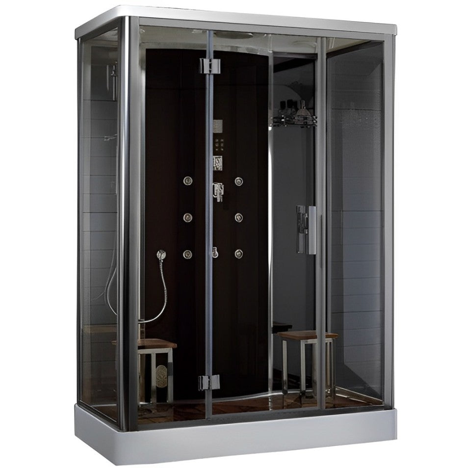 Platinum Showers Platinum DZ956F8 2 Person Walk-In Steam Shower
