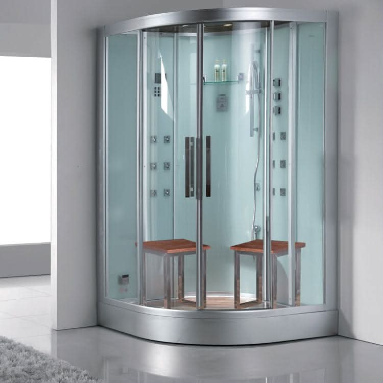 Platinum Showers Platinum DZ962F8 2 Person Walk-In Steam Shower