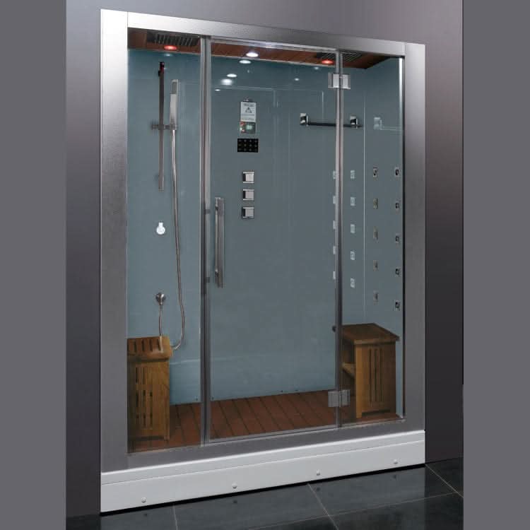 Platinum Showers Platinum DZ972F8 2 Person Walk-In Steam Shower
