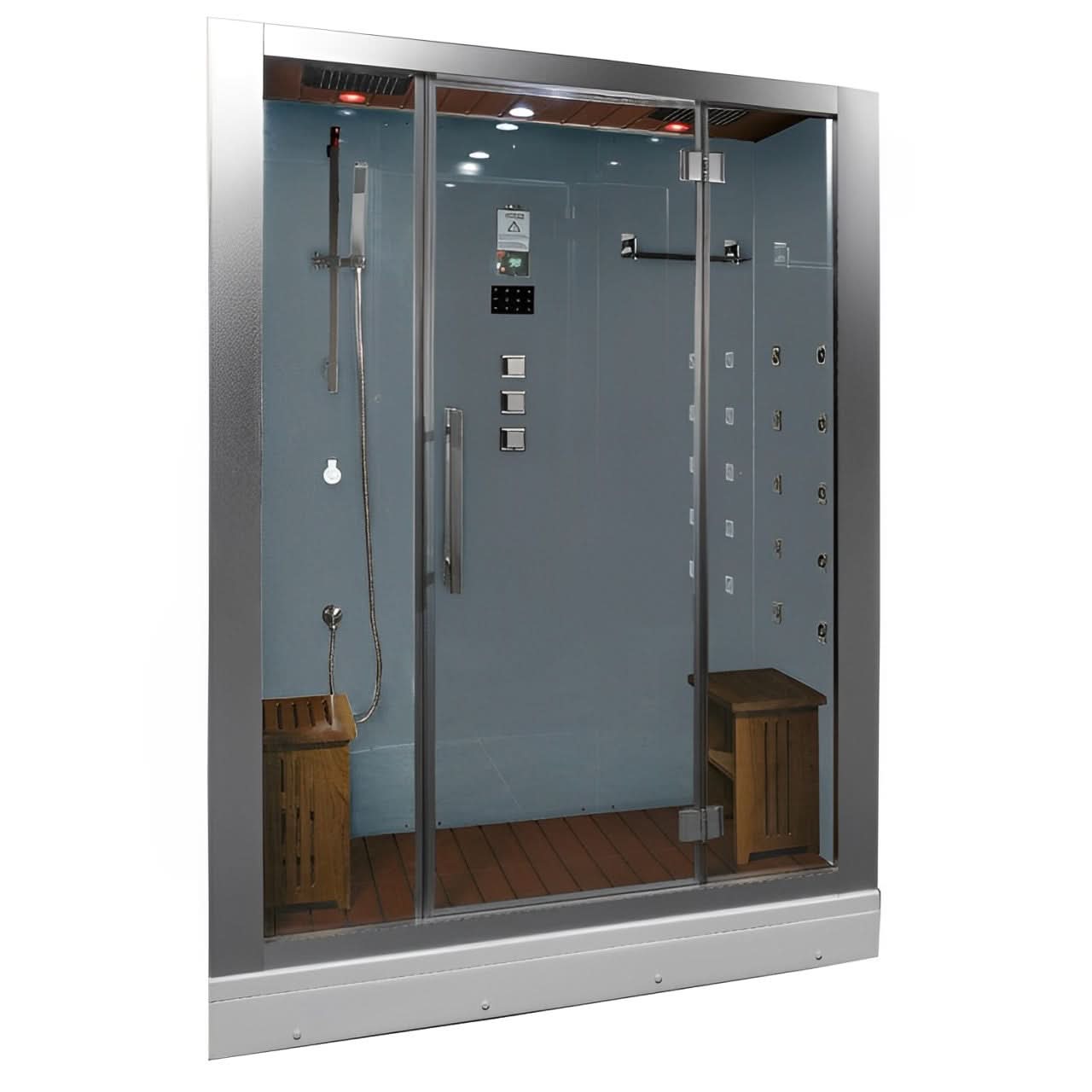 Platinum Showers Platinum DZ972F8 2 Person Walk-In Steam Shower