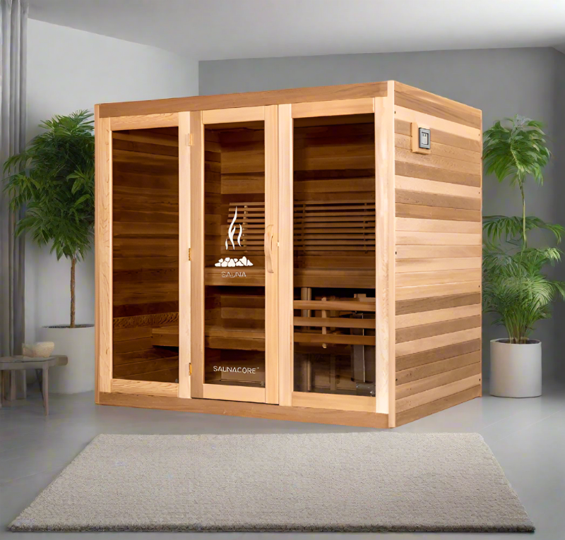 Saunacore Saunas Saunacore Traditional Modular Series C4x5 with KW 4 SE Heater