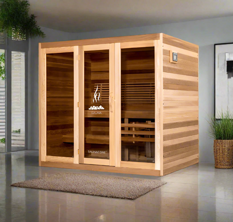 Saunacore Saunas Saunacore Traditional Modular Series C8X10 with Kw 12 SE Heater