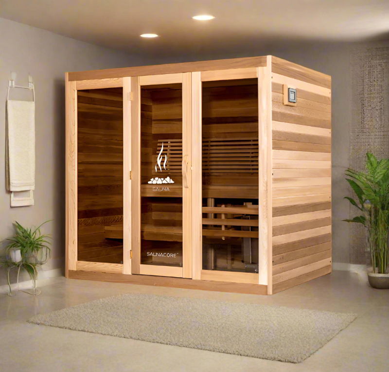 Saunacore Saunas Saunacore Traditional Modular Series C7X9 with Kw 9 SE Heater
