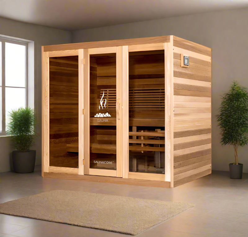 Saunacore Saunas Saunacore Traditional Modular Series C4x6 with Kw 4 SE Heater