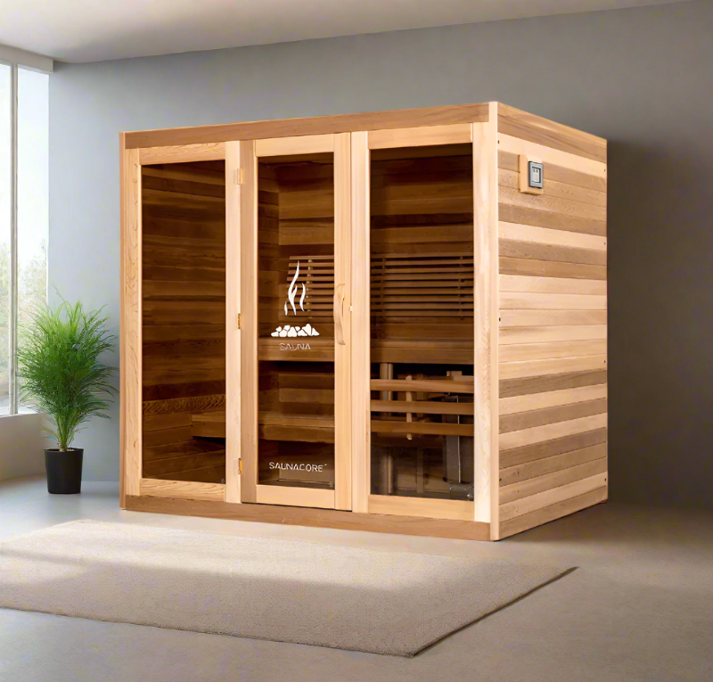 Saunacore Saunas Saunacore Traditional Modular Series C6X6 with Kw 6 SE Heater
