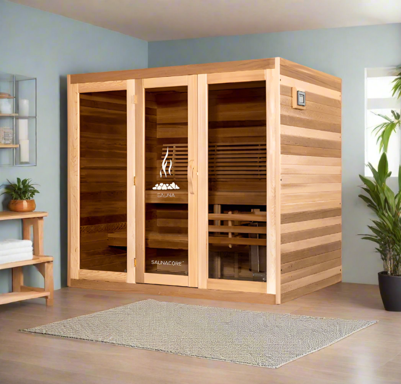Saunacore Saunas Saunacore Traditional Modular Series C5X7 with Kw 5 SE Heater