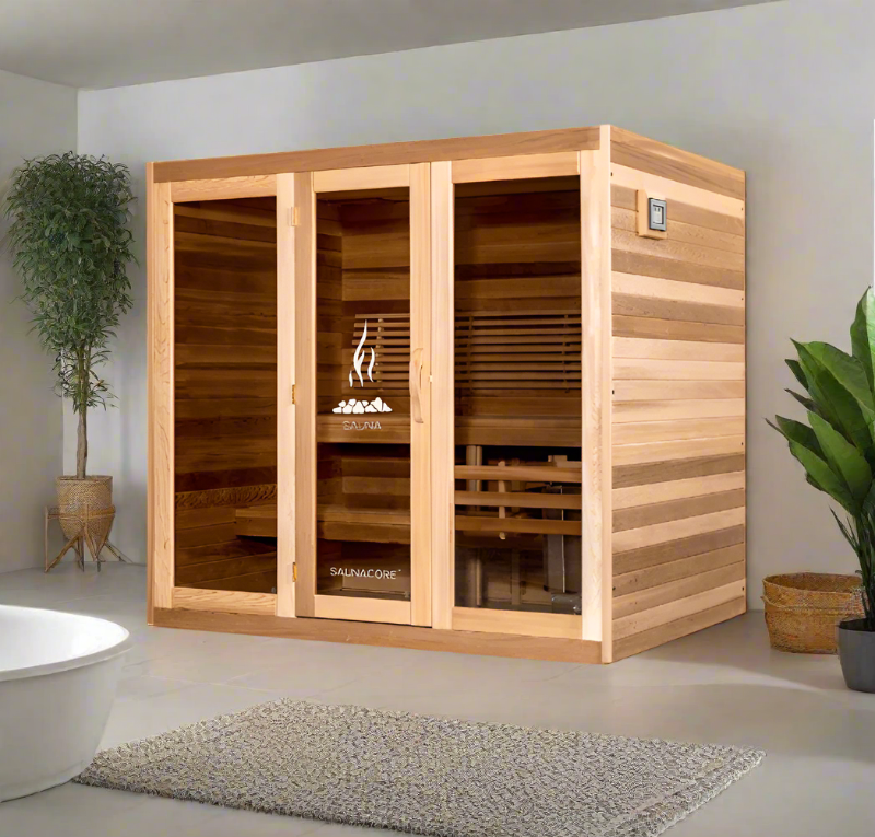 Saunacore Saunas Saunacore Traditional Modular Series C4X8 with Kw 5 SE Heater