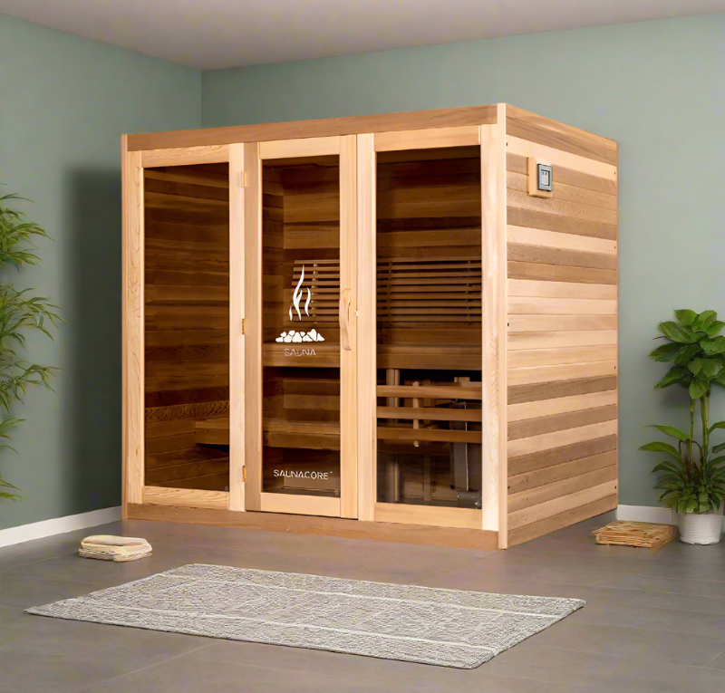Saunacore Saunas Saunacore Traditional Modular Series C5X5 with Kw 4 SE Heater