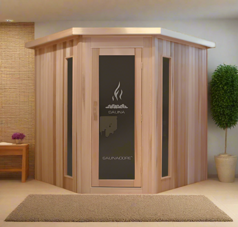 Saunacore Traditional Indoor Sauna Neo-Classic Style Series N5X5 - My Sauna World