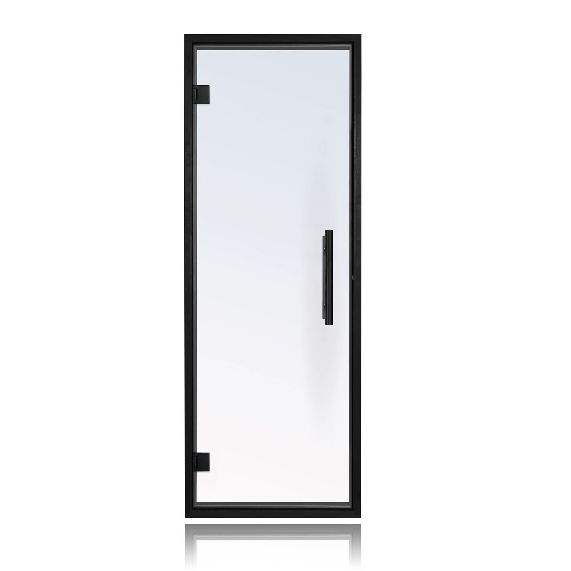 ProSaunas Accessories Prosaunas Black Alder Frame Clear Glass Sauna Door 24x73