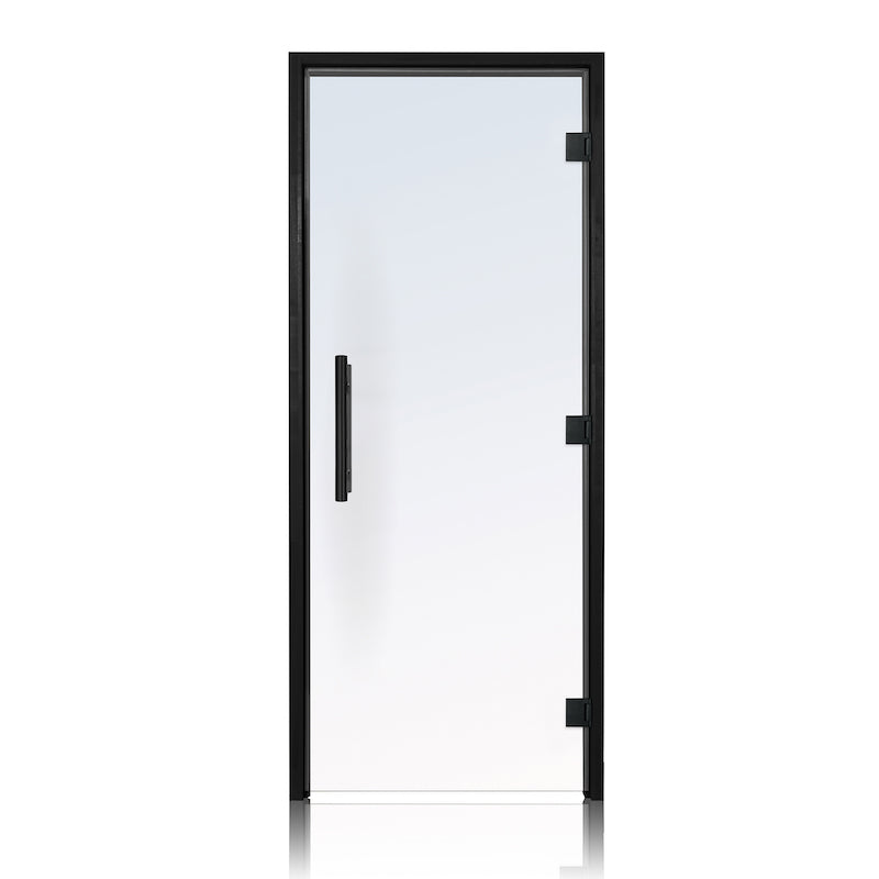 Prosaunas Black Alder Frame Clear ADA Glass Sauna Door 36x81