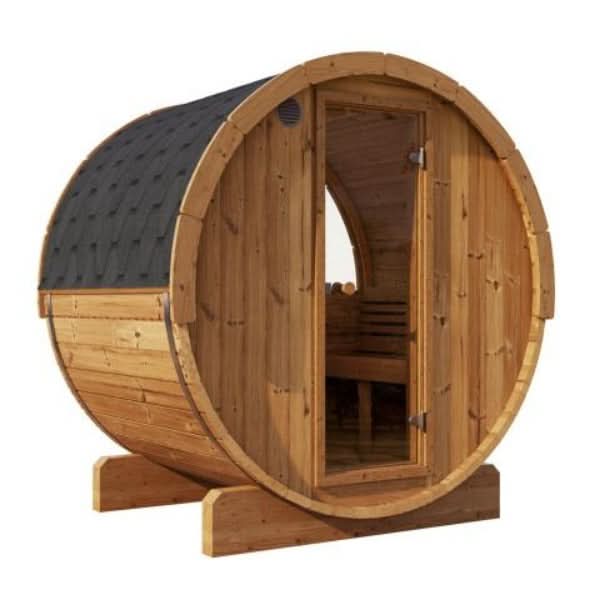 SaunaLife Saunas SaunaLife Model E6W 3 Person Sauna Barrel - Window
