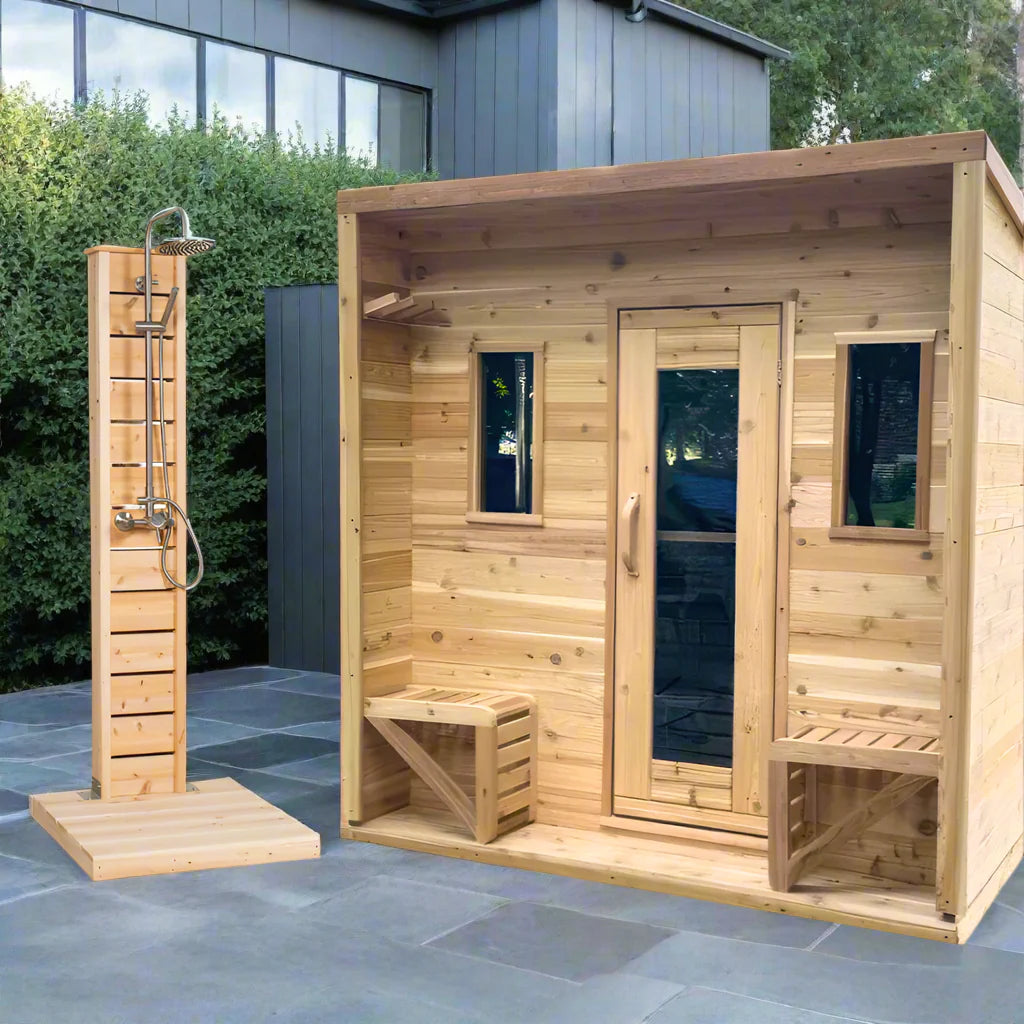 True North Saunas Saunas True North Canadian Made 5 Person Outdoor Traditional Cabin Sauna