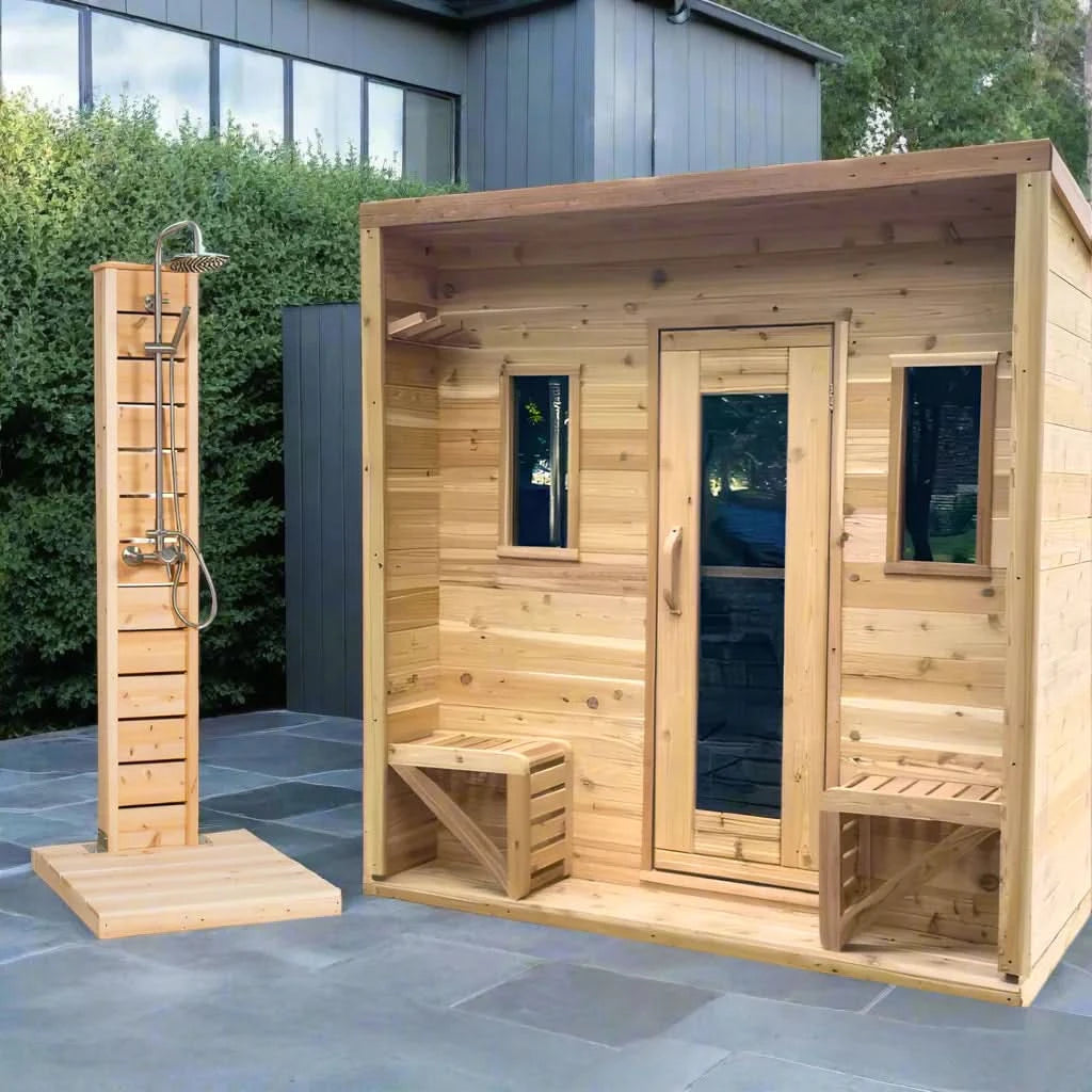 True North Saunas Saunas True North Canadian Made 5 Person Outdoor Traditional Cabin Sauna