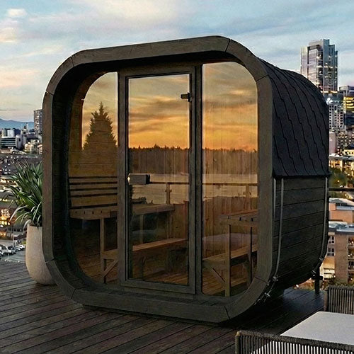 SaunaLife Saunas SaunaLife Model CL7GB 6 Person Cube-Series Outdoor Traditional Sauna Kit (Paint Included)