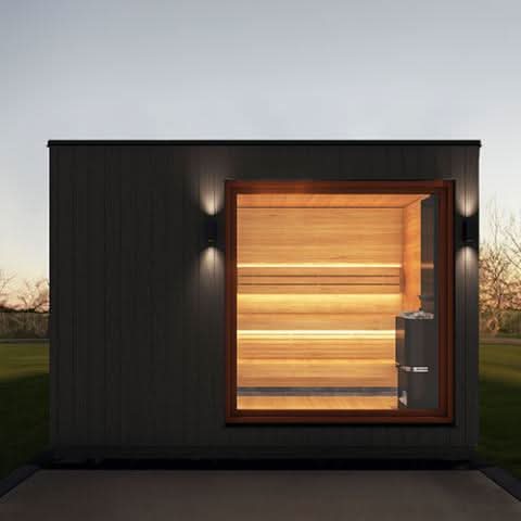 Saunum Saunas Saunum AirCube 3-Person Double AirCube Series Outdoor Cabin Sauna