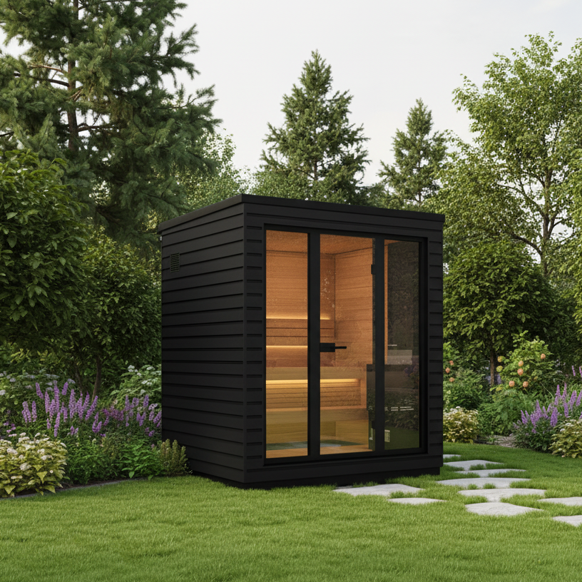 Saunum Saunas Saunum Classic 2-3 Person Mini Outdoor Cabin Sauna