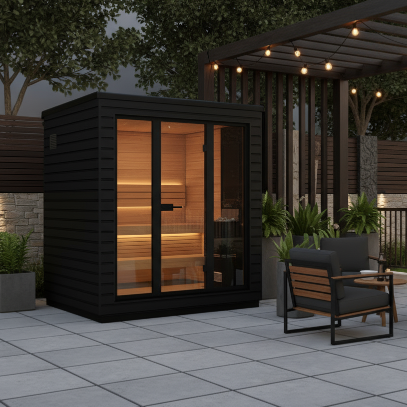 Saunum Saunas Saunum Classic 2-3 Person Mini Outdoor Cabin Sauna