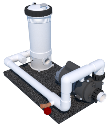 Northern Lights Hot Tubs Northern Lights Heat Pump 36” 4 Person Chill or Heat Tub Package