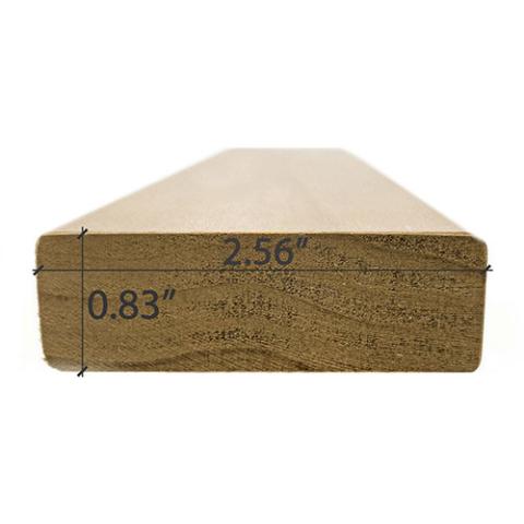 Prosaunas Thermo-Aspen 1x3 S4SEE SHP Bench Material