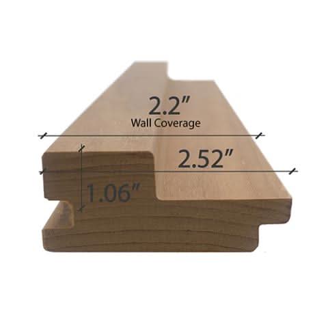 ProSaunas Accessories Prosaunas Thermo-Aspen Grace 2x3 T&G Wall Cladding