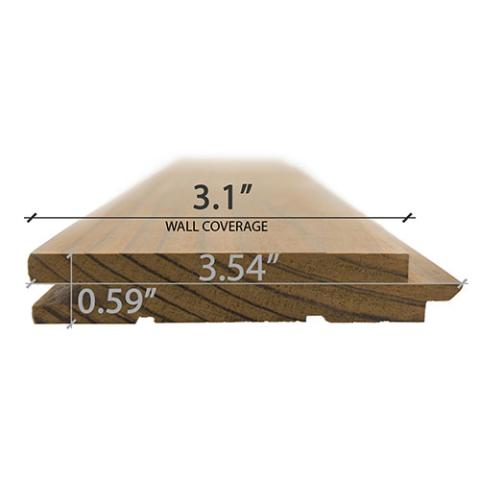 Prosaunas Thermo-Radiata Pine 1X4 T&G STS4 Wall Cladding