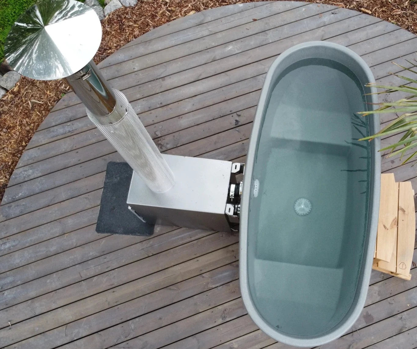 Almost Heaven Hot Tubs Almost Heaven Sindri 2 Person Wood Fired Hot Tub