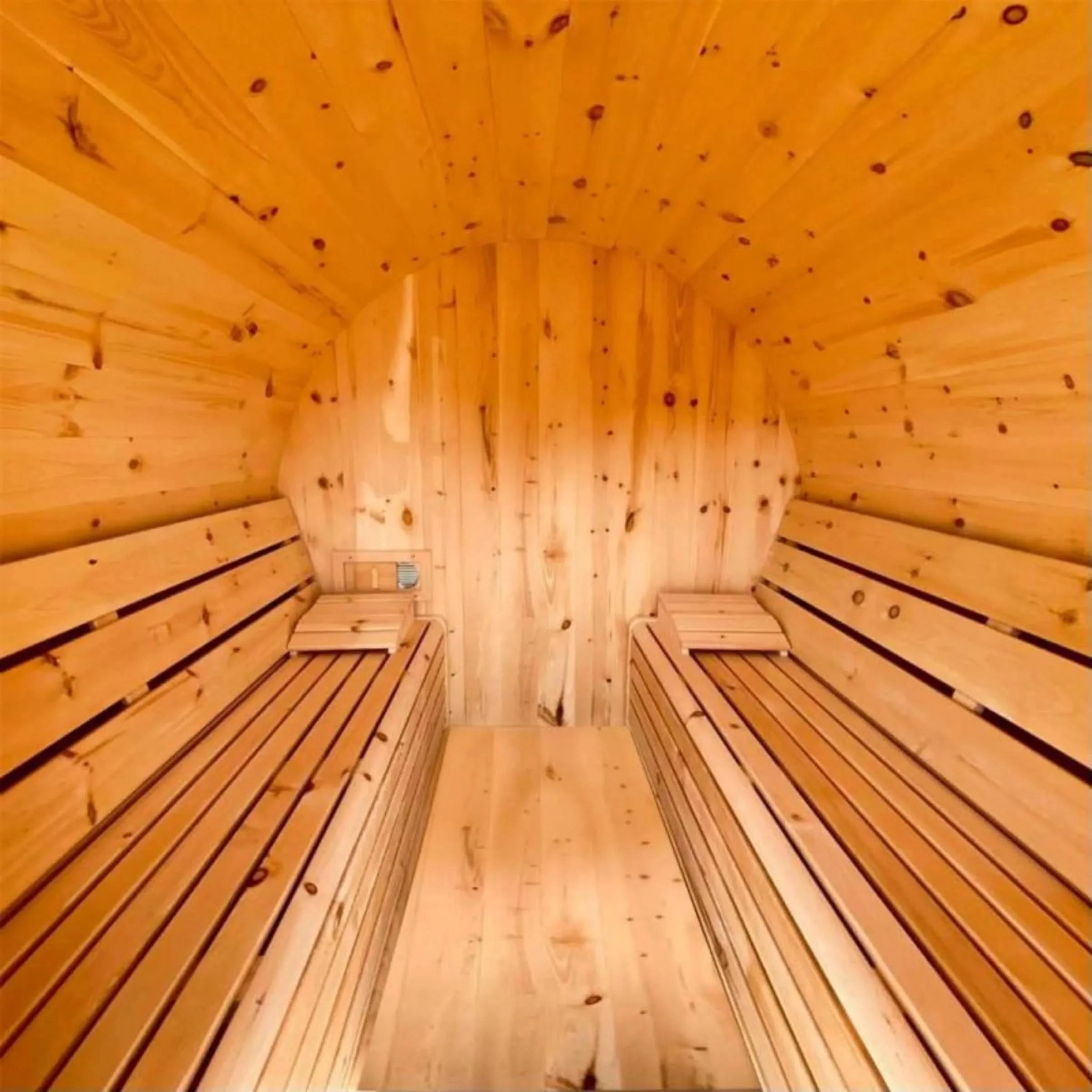True North Saunas Saunas True North Canadian Made 4-6 Person 8' Long Outdoor Traditional Barrel Sauna