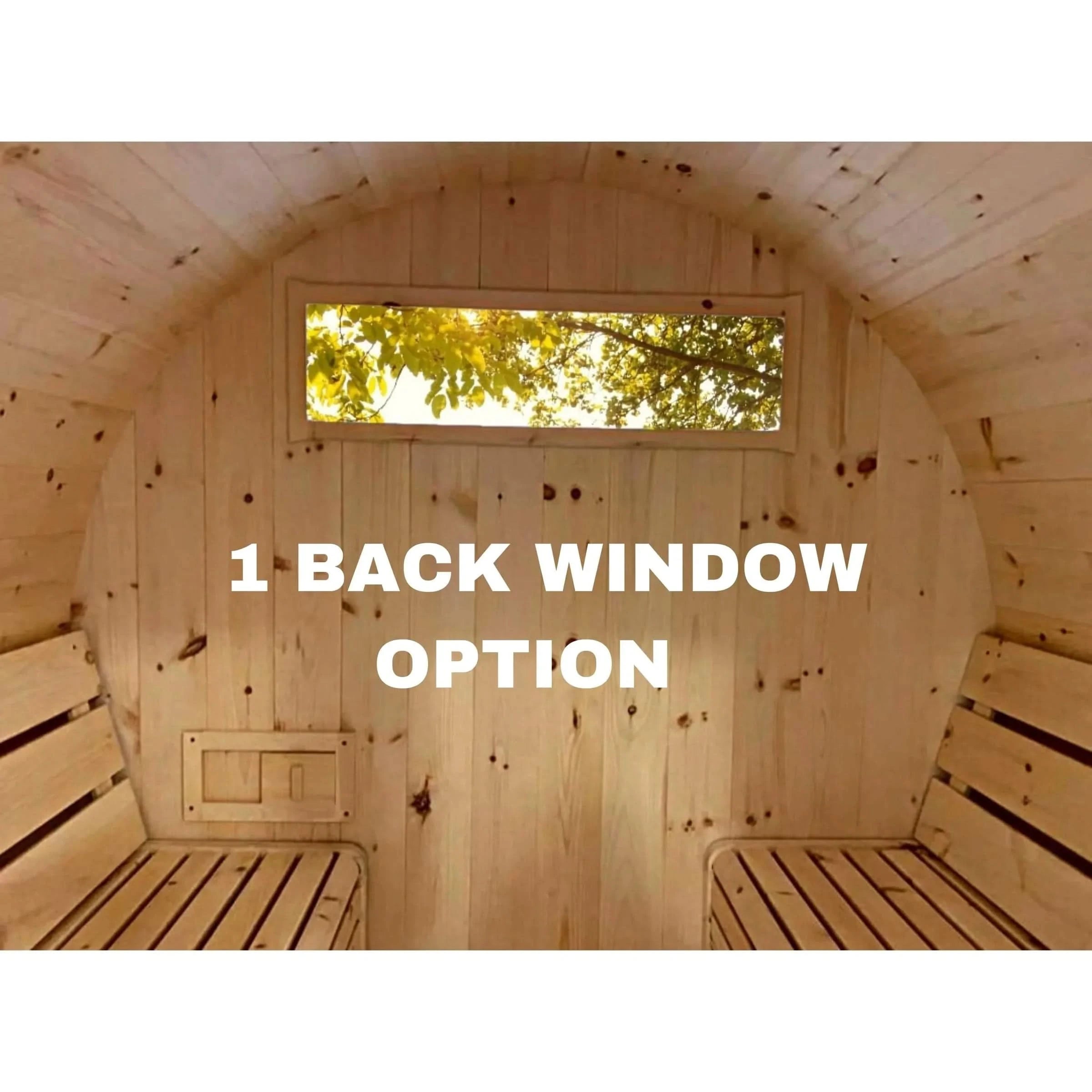 True North Saunas Saunas True North Canadian Made 4-6 Person 8' Long Outdoor Traditional Barrel Sauna