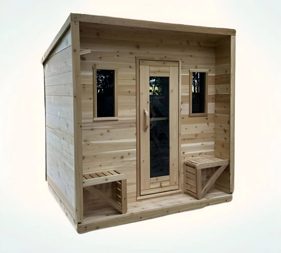 True North Saunas Saunas True North Canadian Made 5 Person Outdoor Traditional Cabin Sauna