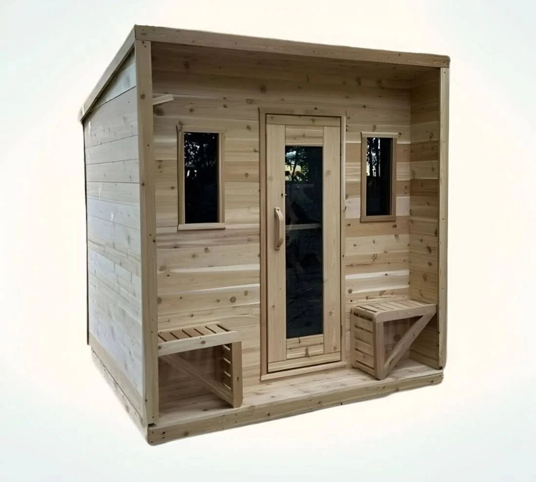True North Saunas Saunas True North Canadian Made 5 Person Outdoor Traditional Cabin Sauna