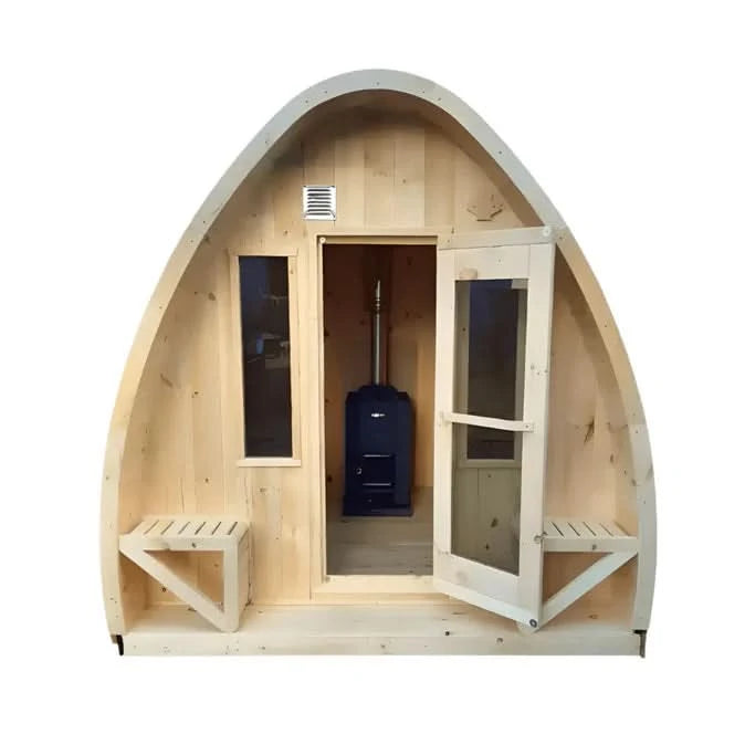 True North Saunas Saunas True North Canadian Made 4-8 Person Outdoor Traditional Tiny Pod Sauna