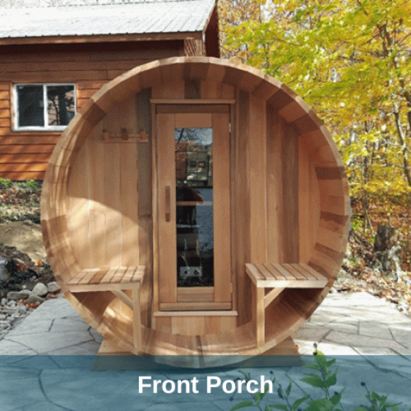 Dundalk LeisureCraft Saunas Dundalk LeisureCraft Clear Red Cedar Barrel Sauna