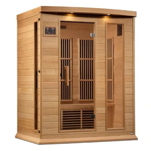 Golden Designs Saunas Golden Designs Maxxus 3 Person Near Zero EMF FAR IR Sauna (MX-K306-01-ZF HEM)