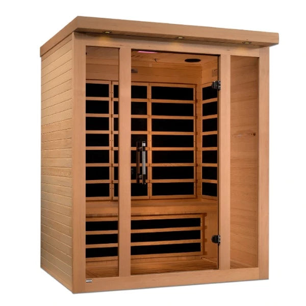 Golden Designs Saunas Golden Designs Dynamic Vila 3 Person Ultra Low EMF FAR IR Sauna (DYN-6315-02)