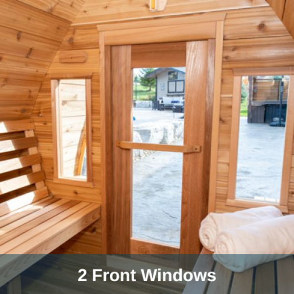 Dundalk LeisureCraft Saunas Dundalk LeisureCraft Clear Cedar Mini POD 2-4 Person Sauna