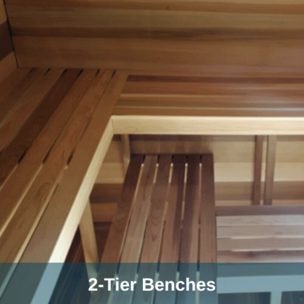 Dundalk LeisureCraft Saunas Dundalk LeisureCraft Clear Cedar Outdoor Cabin Sauna