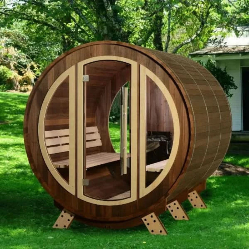 Almost Heaven Saunas Almost Heaven Phoenix 6 Person Luxury Barrel Sauna