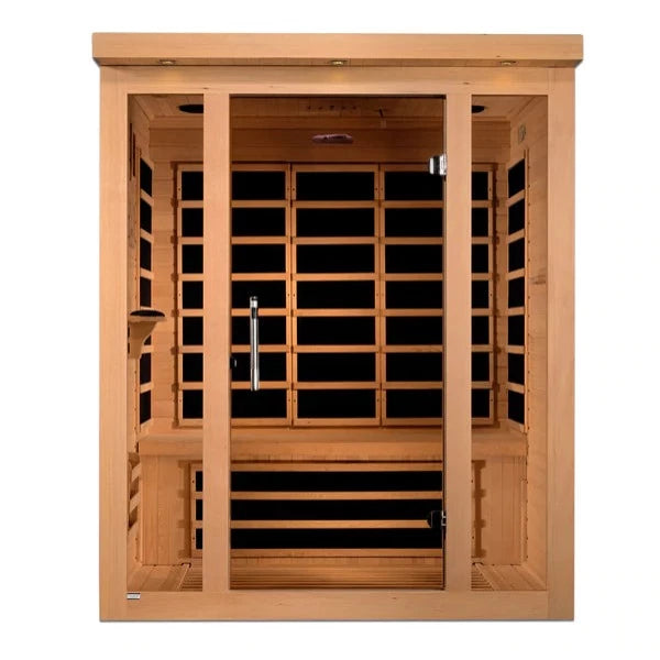 Golden Designs Saunas Golden Designs Dynamic Vila 3 Person Ultra Low EMF FAR IR Sauna (DYN-6315-02)