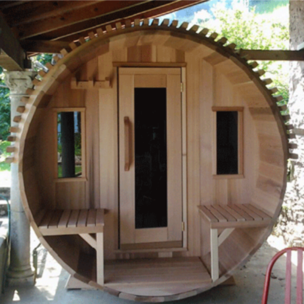 Dundalk LeisureCraft Accessories 2 Windows in Front Wall Dundalk LeisureCraft Window for Barrel and Panoramic View Sauna