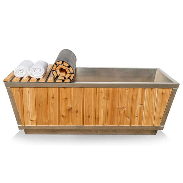 Dundalk LeisureCraft Cold Plunge Tubs Dundalk LeisureCraft The Glacier Cold Plunge Tub - Knotty Red Cedar