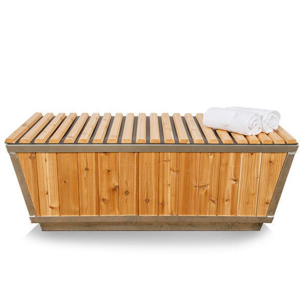 Dundalk LeisureCraft Cold Plunge Tubs Dundalk LeisureCraft The Glacier Cold Plunge Tub - Knotty Red Cedar