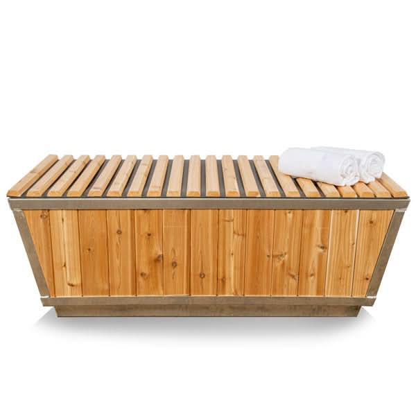 Dundalk LeisureCraft Cold Plunge Tubs Dundalk LeisureCraft The Glacier Cold Plunge Tub - Knotty Red Cedar