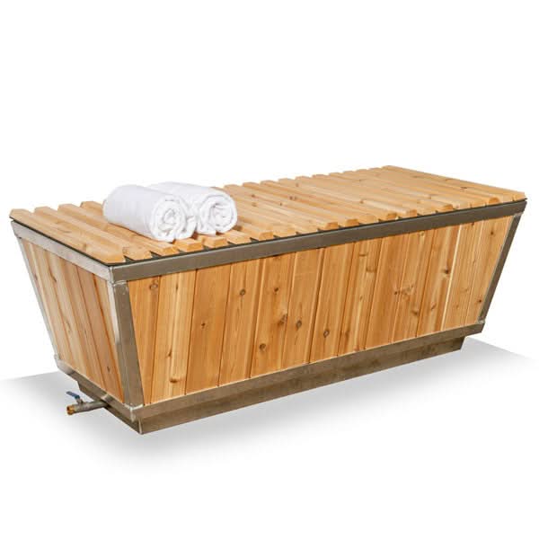 Dundalk LeisureCraft Cold Plunge Tubs Dundalk LeisureCraft The Glacier Cold Plunge Tub - Knotty Red Cedar