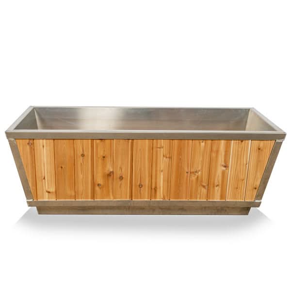 Dundalk LeisureCraft Cold Plunge Tubs Dundalk LeisureCraft The Glacier Cold Plunge Tub - Knotty Red Cedar