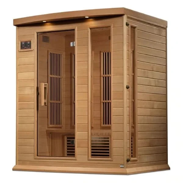 Golden Designs Saunas Golden Designs Maxxus 3 Person Near Zero EMF FAR IR Sauna (MX-K306-01-ZF HEM)