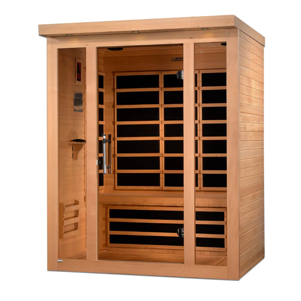 Golden Designs Saunas Golden Designs Dynamic Vila 3 Person Ultra Low EMF FAR IR Sauna (DYN-6315-02)