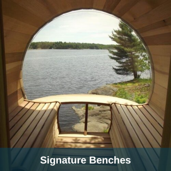 Dundalk LeisureCraft Saunas Dundalk LeisureCraft Clear Cedar Panoramic View 6 Person Barrel Sauna