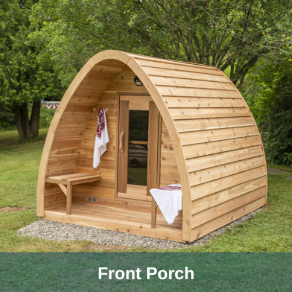 Dundalk LeisureCraft Saunas Dundalk LeisureCraft Clear Cedar Mini POD 2-4 Person Sauna